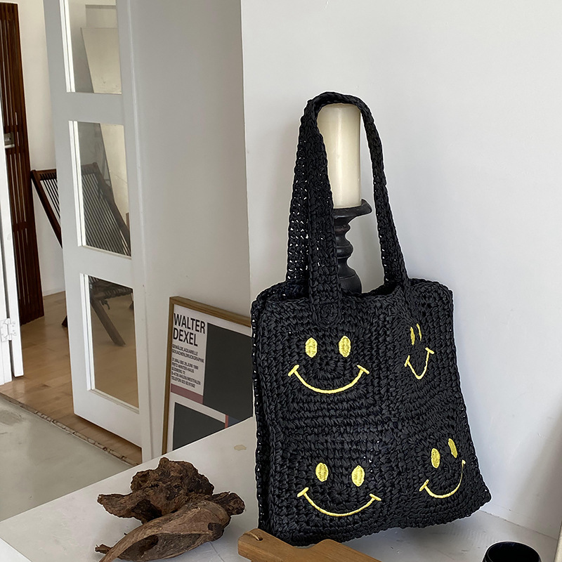 Title 4, New Straw Bag Cute Handmade Shoulder. A stylish...