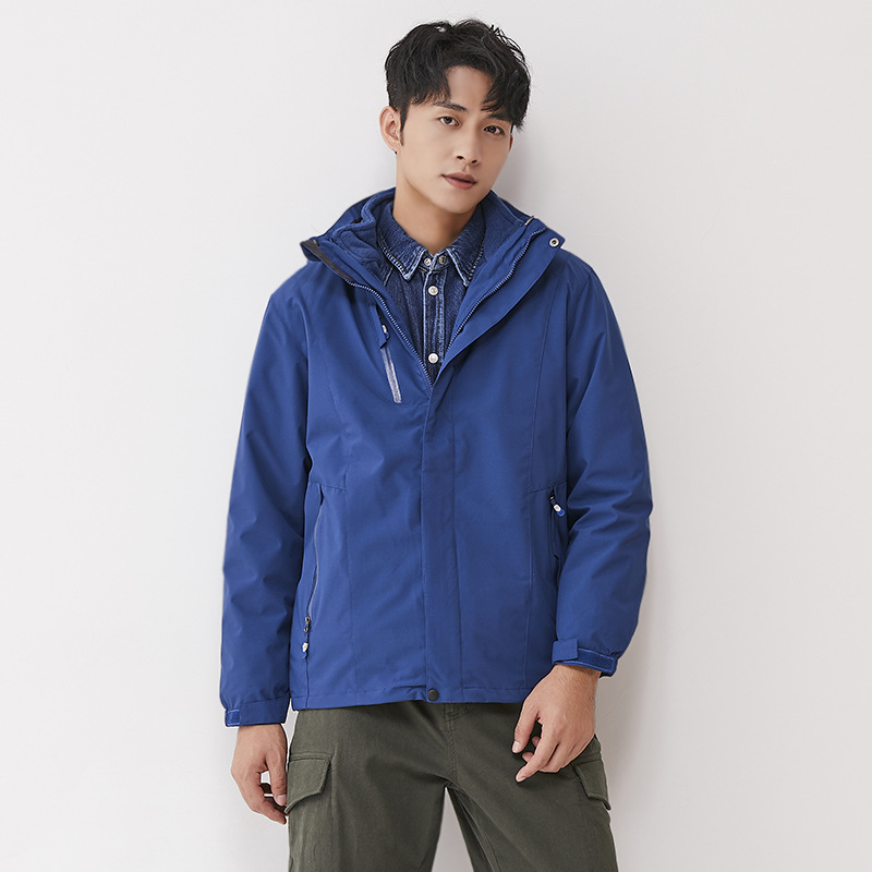 Shell Waterproof Windbreaker Jacket Top Suit Men'S Royal Blue - Shop at LoveMi