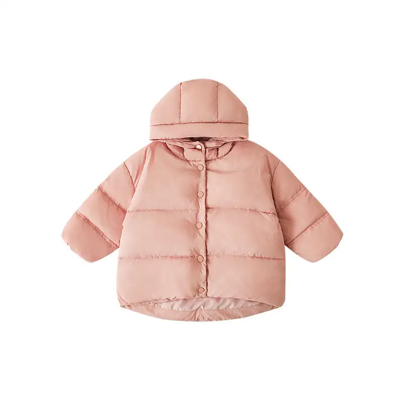 Girls' Hooded Down Jacket Western Style Cute