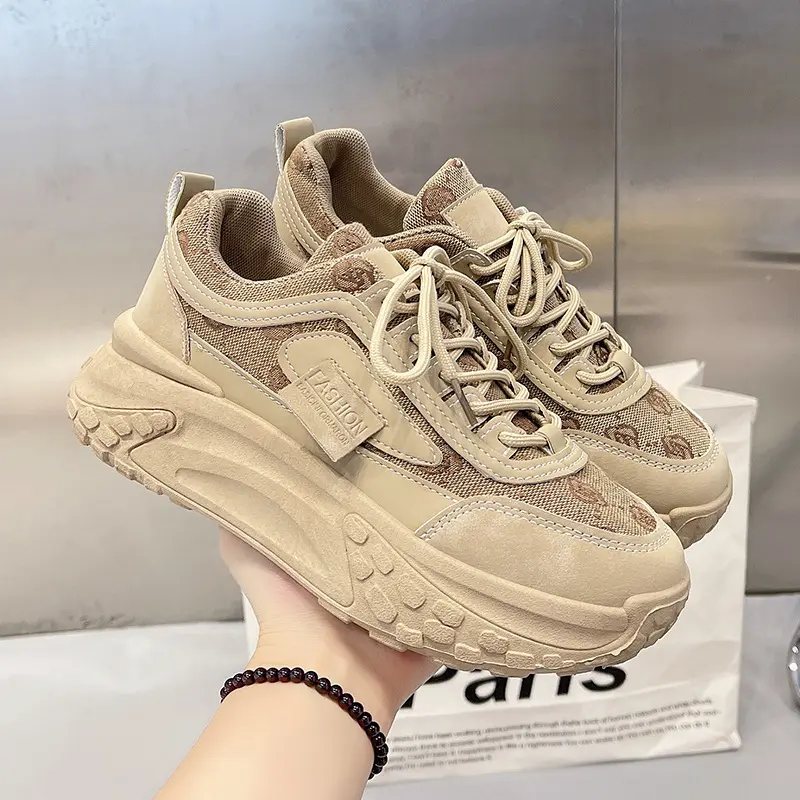 Spring New Breathable All-matching Platform Running Shoes