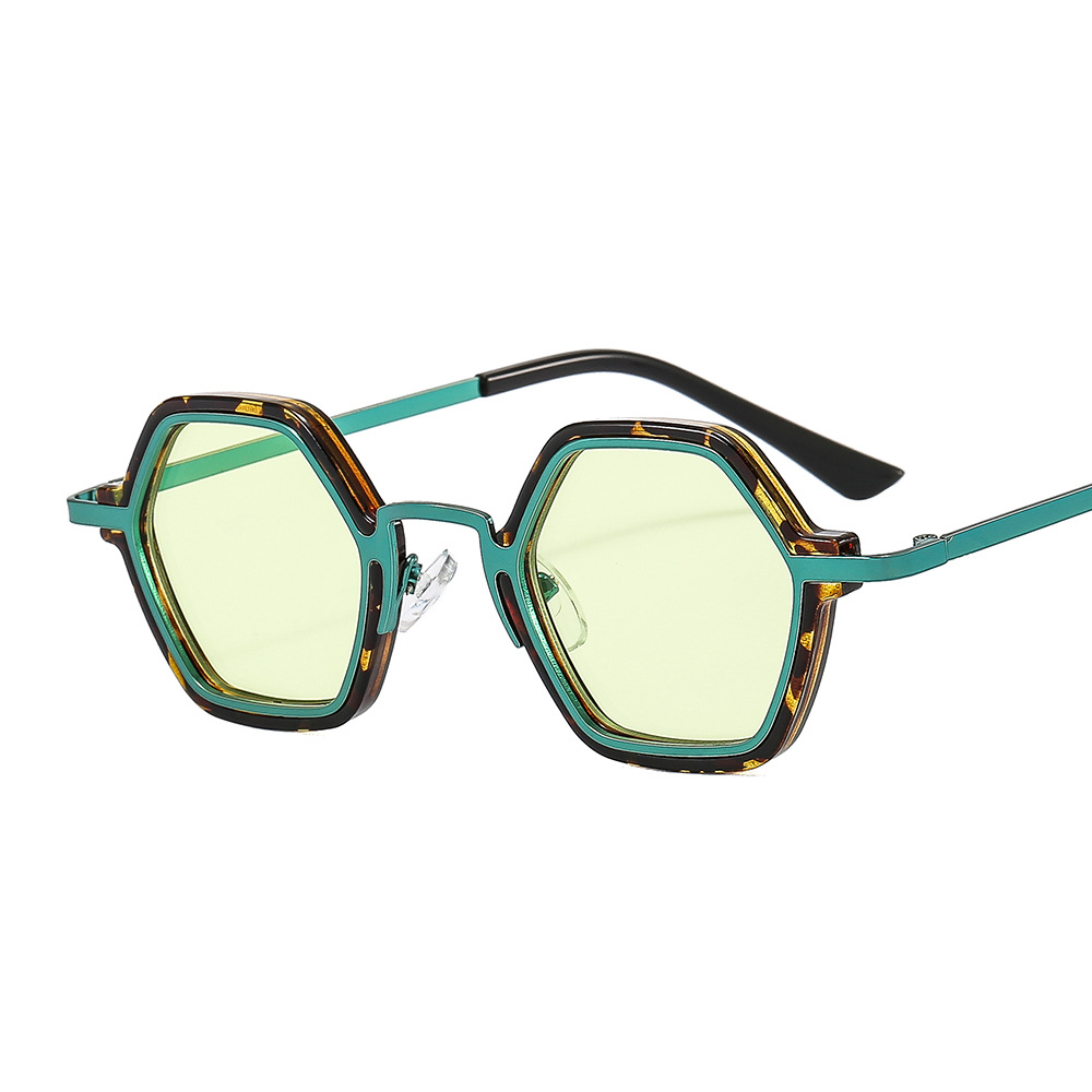 Punk Hip Hop New Sunglasses Personalized Small Frame Multi-Edge - Image 12