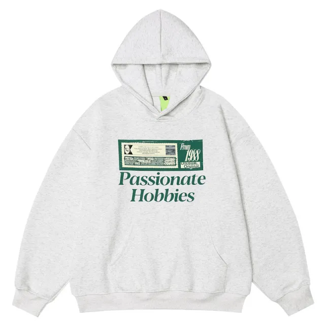 Creative Retro Nostalgic Printed Sweater Men's And Women's Hoodies White Flower Gray - Shop at LoveMi
