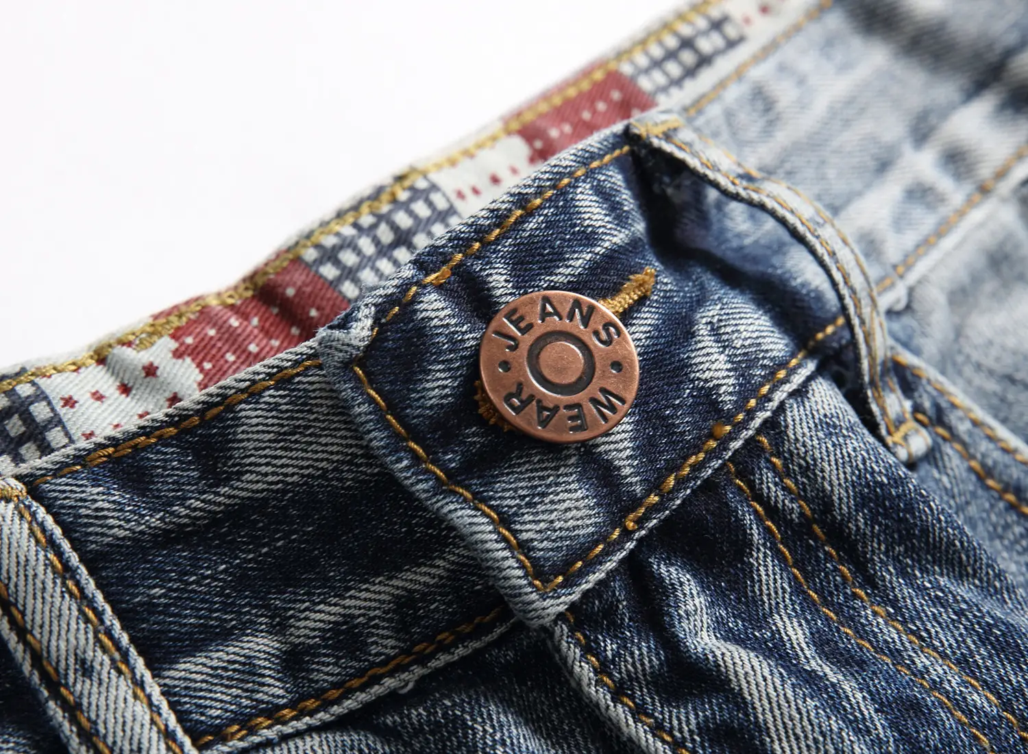 Ripped Men's Retro Slim High Street Jeans