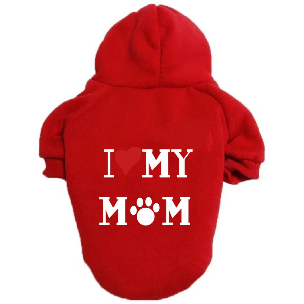 Large, Medium And Small Dogs Pet Sweater Pet Clothing Clothing - Love Mm White Label Red