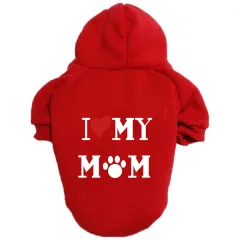 Large, Medium And Small Dogs Pet Sweater Pet Clothing Clothing - Love Mm White Label Red - View 1