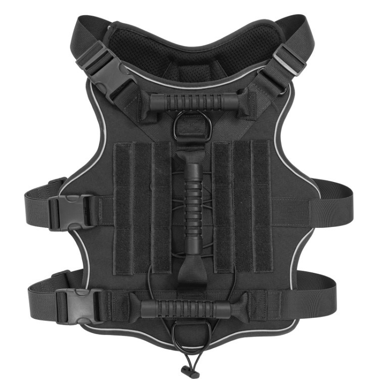 Cross-border Dog Tactical Harness With Reflective Lightweight Leash