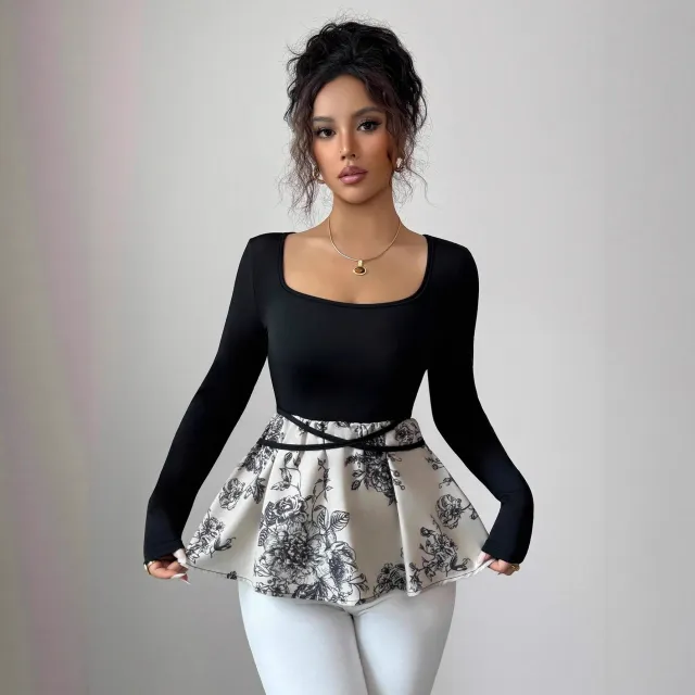 Special interest Design Floral Skirt Versatile Top Floral - Shop at LoveMi