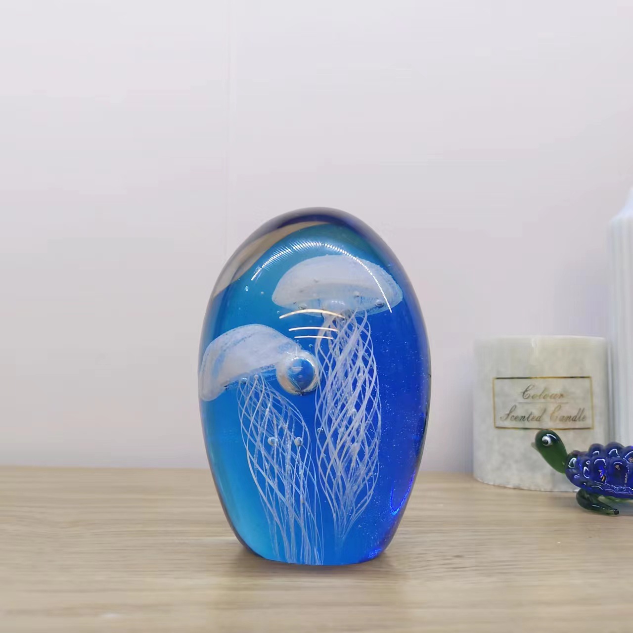 Luminous Glass Ball Jellyfish Ball Ocean Glass Ball