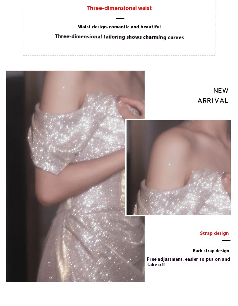 Women's Shiny Banquet Host Dress