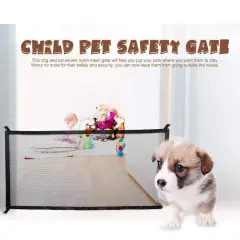 Dog Isolation Portable Folding Protective Net Safety Protection Dog Playpen Pet Isolation Network - Black - View 1
