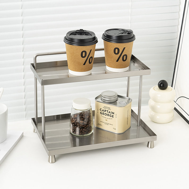 Stainless Steel Shelf Countertop Large-Capacity Storage Rack