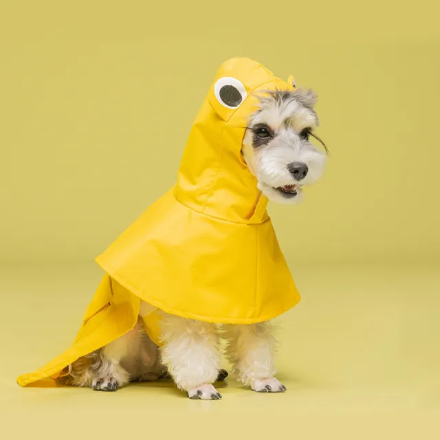 Pet Dog Cape style Raincoat Waterproof Yellow - Shop at LoveMi
