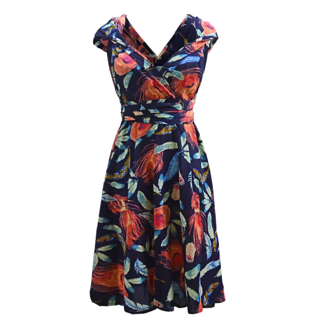Multiple Wear Lace up Plus Size Women's Clothing Dress Color M - Shop at LoveMi