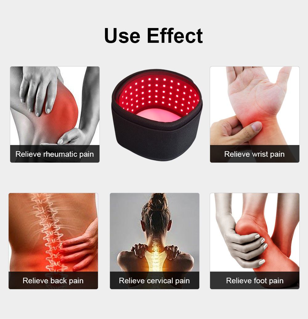 Red Light Belt Physiotherapy Instrument Infrared Knee Pad Shoulder Waist Leg — foto 11