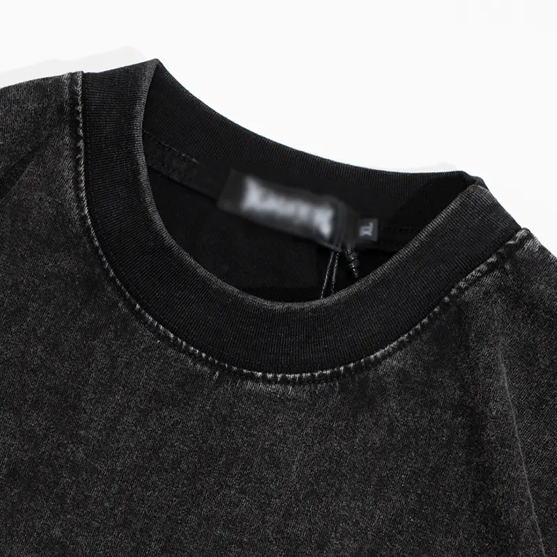 Letter Graffiti Spray Printed Short Sleeve