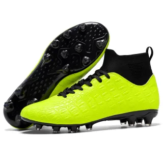 Football Men's High-top Foot Sock Training Shoes - Green