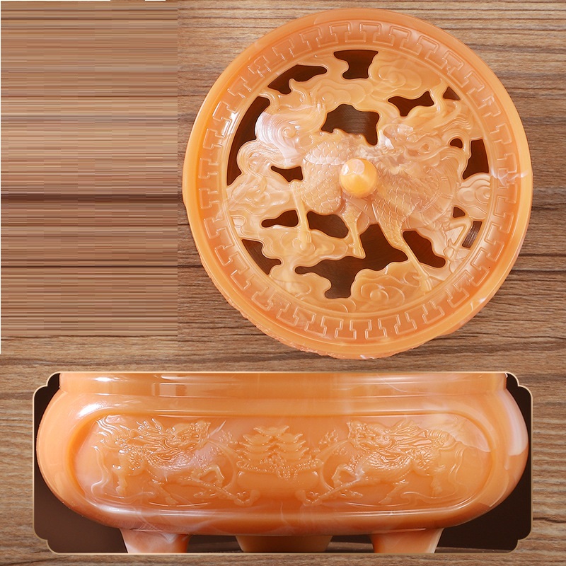 Creative Retro Incense Burner Ashtray Decoration With Lid - Image 7