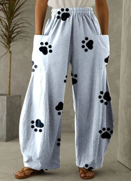 Printed 3D Trendy Irregular Wide leg Pants Apdwk107963Sj13 L - Shop at LoveMi