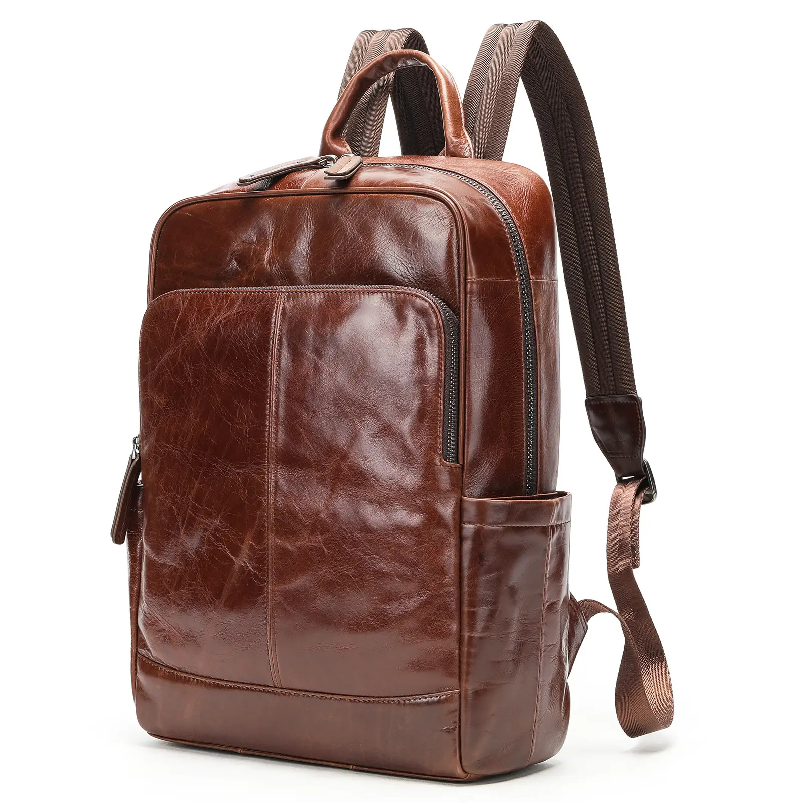 Genuine Leather Business Backpack