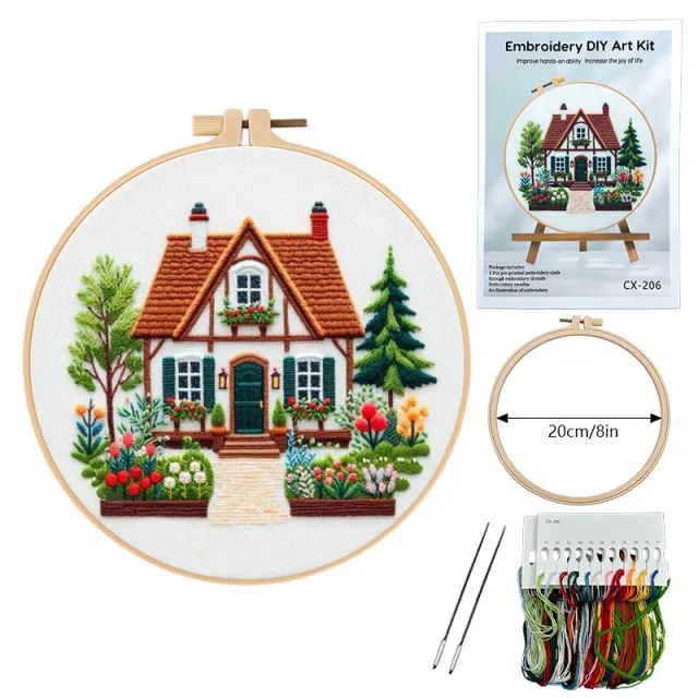 Garden Cottage Embroidery Material Package Garden Cottage - Shop at LoveMi
