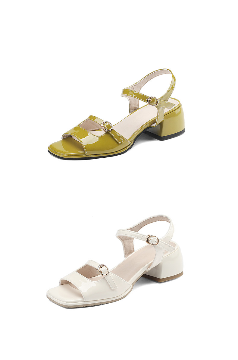 Chunky Heel Ankle-Strap Sandals — detail view 10