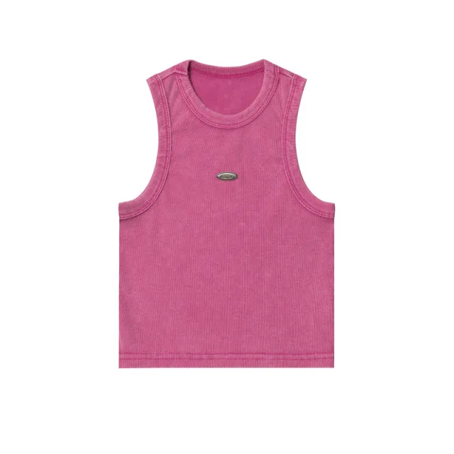 Vest Women's Small Short Washed And Worn Top Pink - Shop at LoveMi