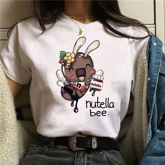 Christmas Hat Peanut Butter Print Women's Short Sleeve 9 White - Shop at LoveMi