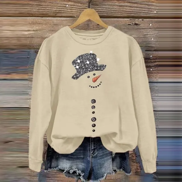 Fashion Female 3D Printing Snow Casual Sweatshirt Rnst827022 S - Shop at LoveMi