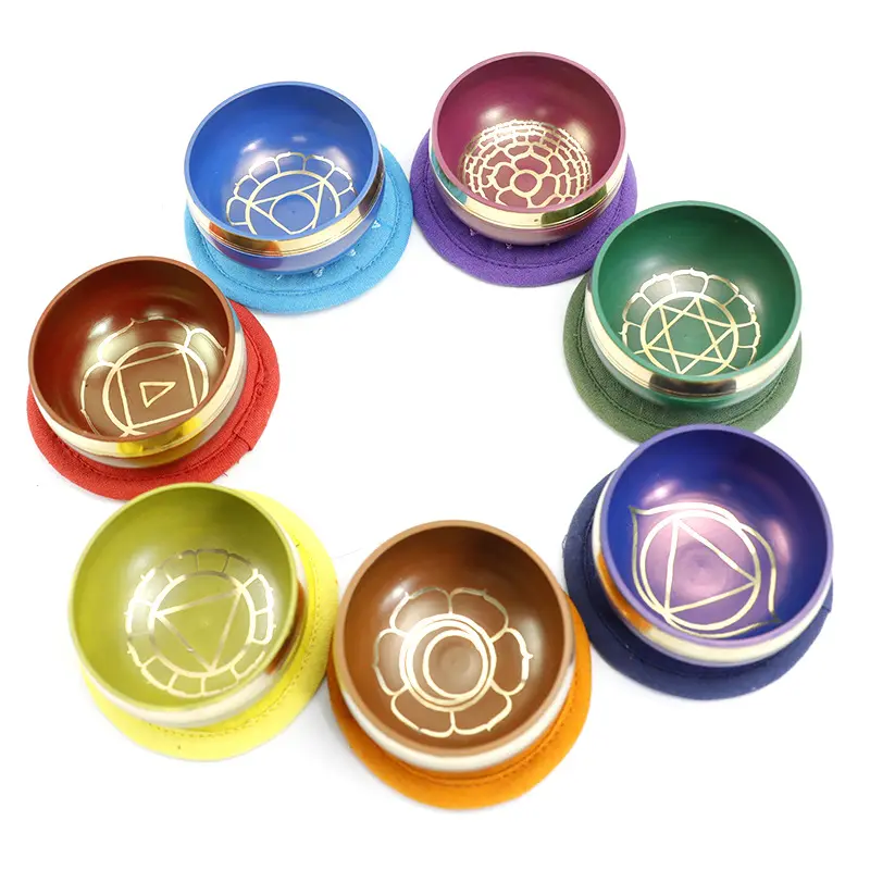 Handmade Colorful Himalaya Bowl Yoga Meditation Music