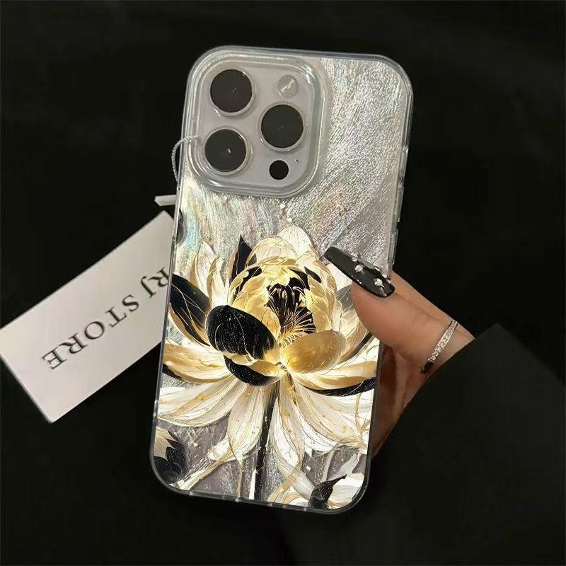 Blue Lotus Light Luxury Senior Fairy All-inclusive Phone Case