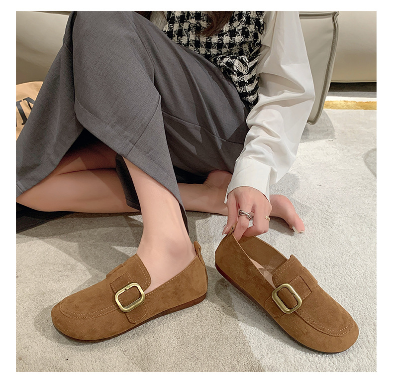 Title 19, Retro Slip-on Shallow Mouth Flat Casual Shoes