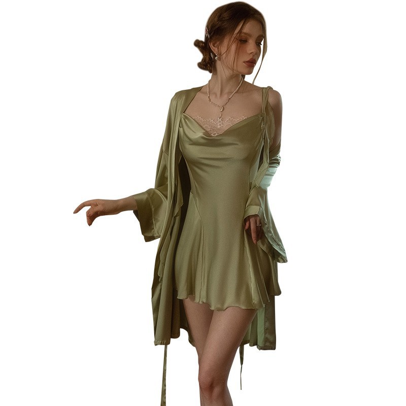 Women's Pajamas Ice Silk Nightdress Homewear