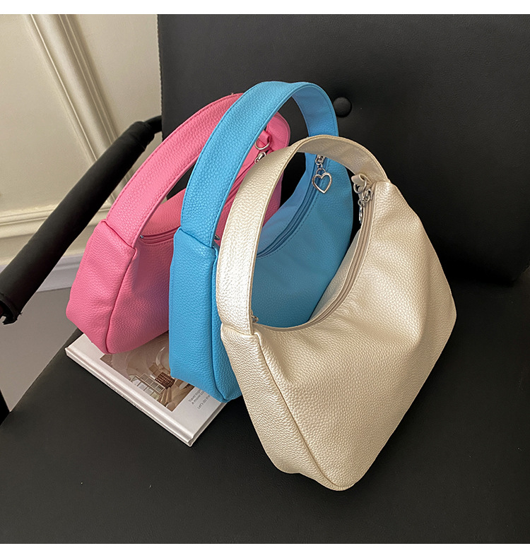 Title 4, Simple Candy Color One Shoulder Underarm Bag Cr...