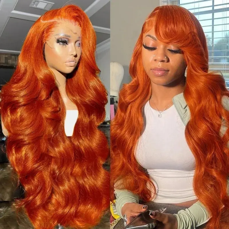 Womens Fluffy Large-wave Lace Front Wig