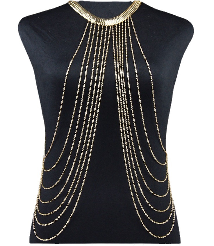 European And American Tassel Chain Necklace