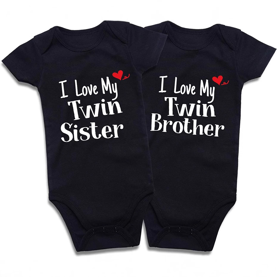 Cotton Baby Onesies 2-Pack - Short Sleeve Bodysuit for Newborn Twins - Soft Infant Clothing 2