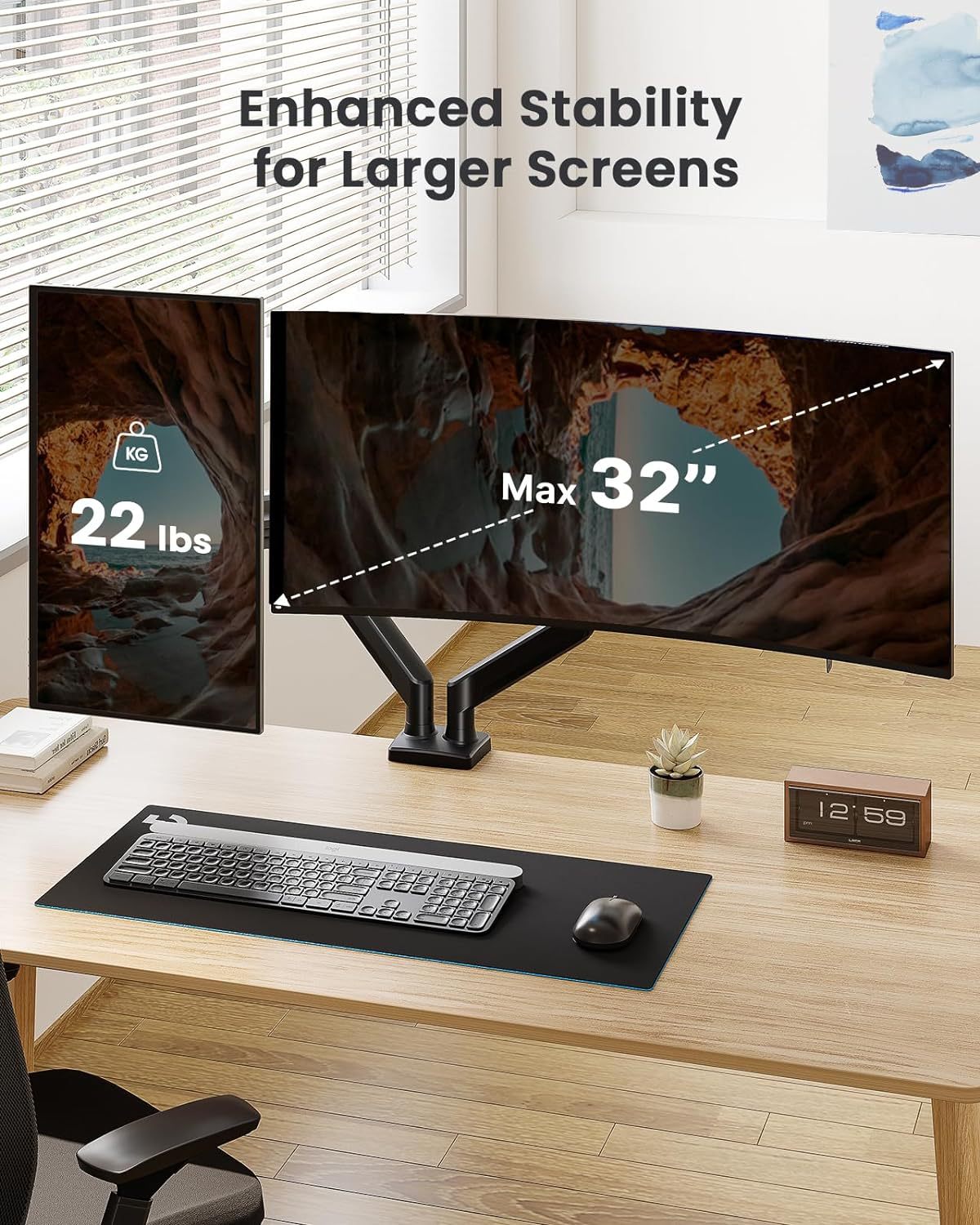 Title 4, 32-inch Dual-screen Display Bracket