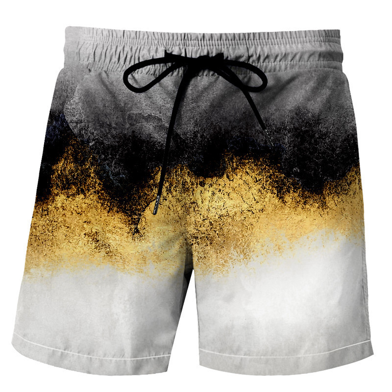 Summer Creative Graffiti 3D Digital Printing Casual European And American Men's Beach Shorts