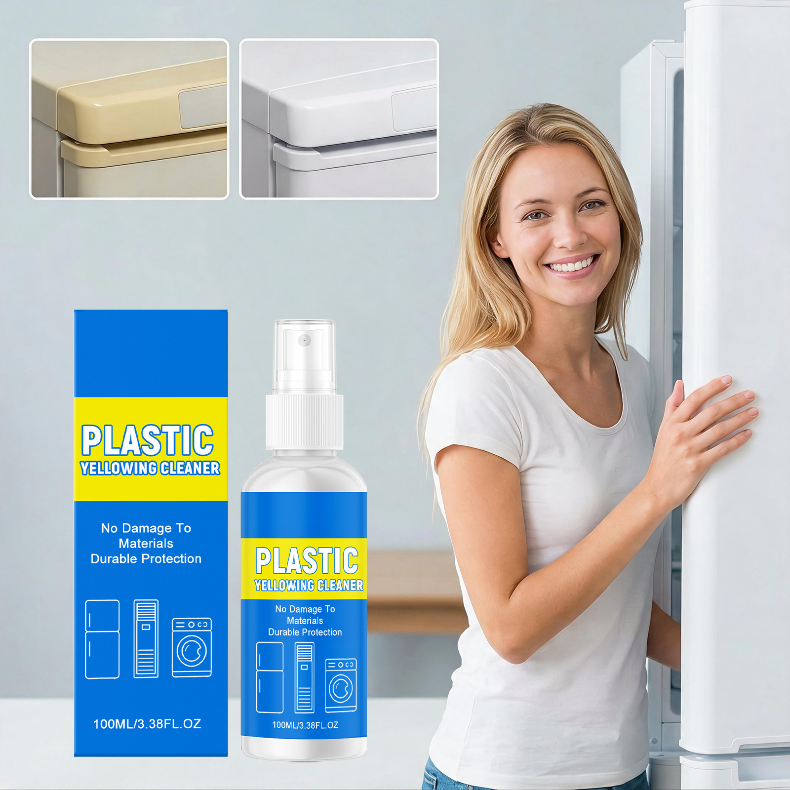Plastic Electrical Sink Dissolves Yellowing Cleaner