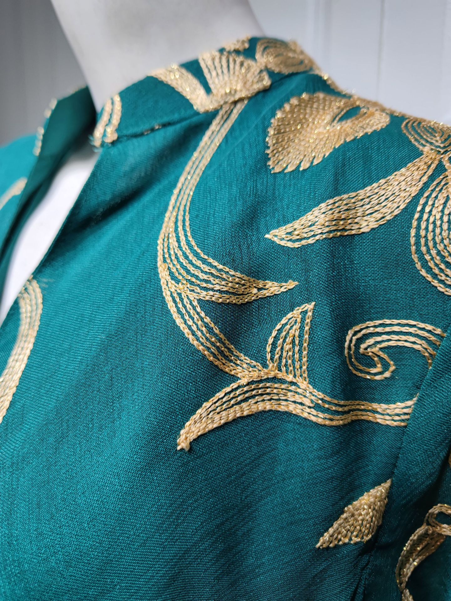 Arab Dubai Embroidered Mesh Dress European Muslim Party Dinner Fashion - Image 22