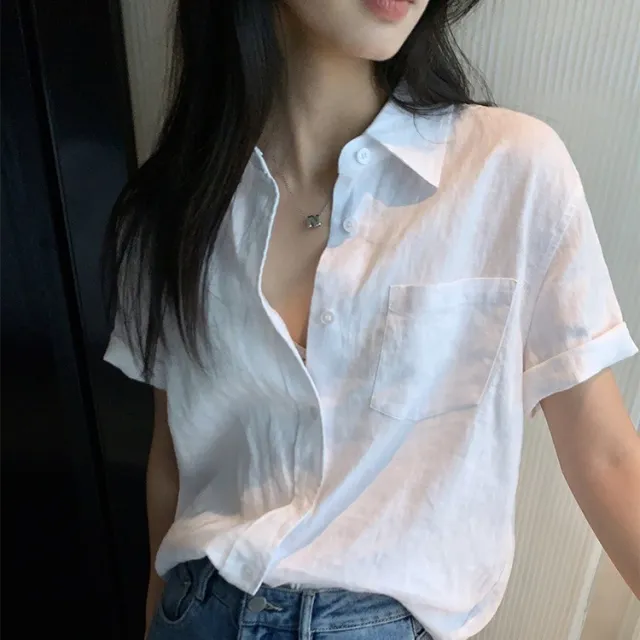 Design Sense All match Commute Temperament Top White - Shop at LoveMi