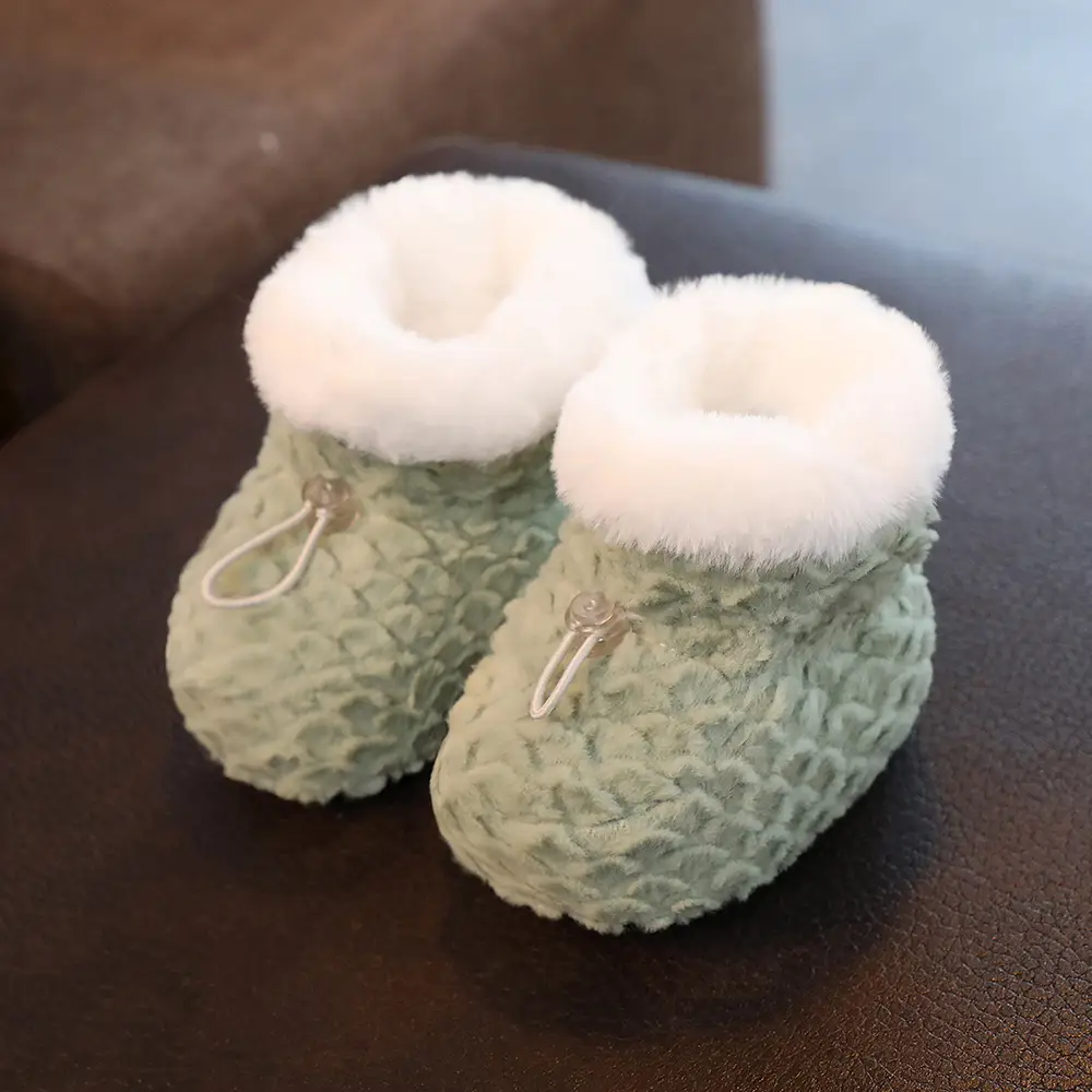 Baby Cotton Shoes Fleece-lined Thick Soft Soled Warm