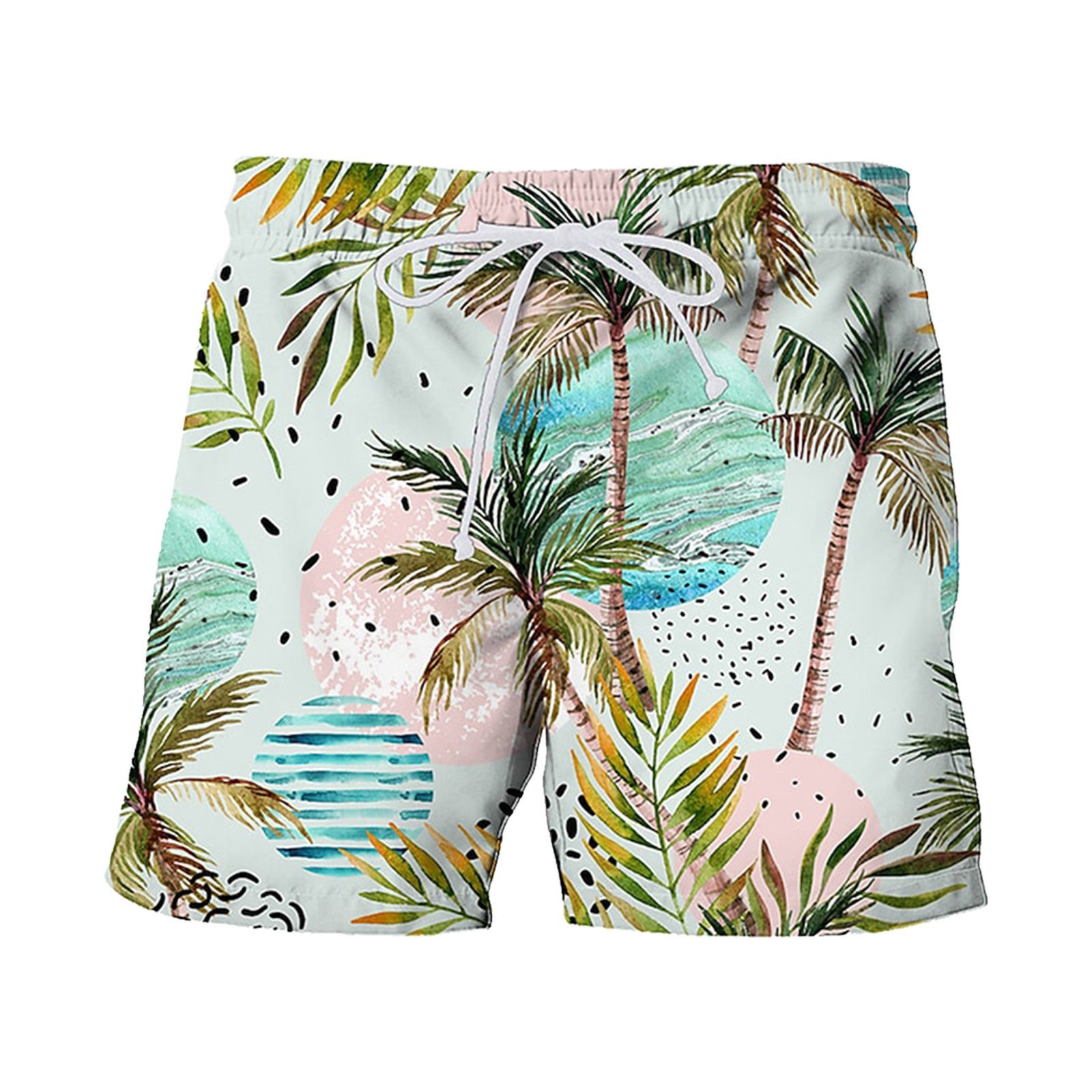 Title 5, Summer Japanese Banana Leaf Beach 3D Digital Pr...