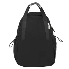 Simple Solid Color Backpack Multi-functional Ultra-light Waterproof Large Capacity - Black - View 1