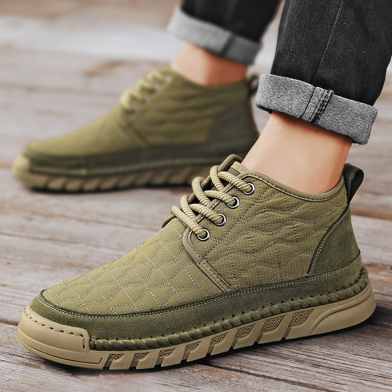 Winter Fleece-lined Warm Snow Boots Mens Shoes