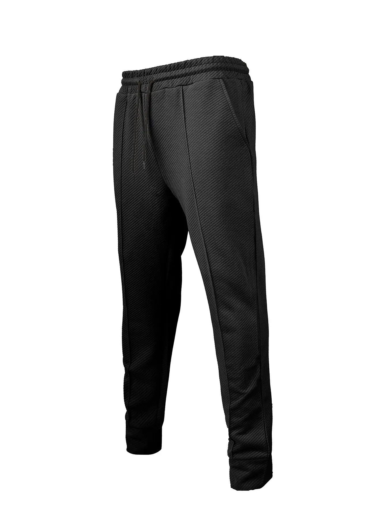 Mid-waist Sports Casual Solid Color Drawstring Loose Jogging Trendy Long Pants