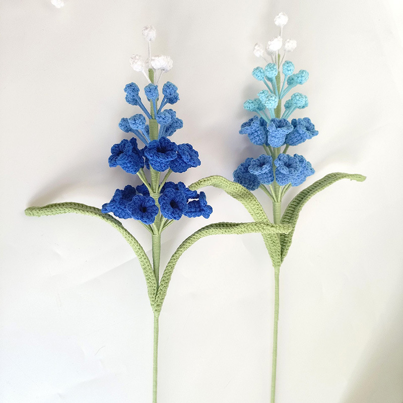 Knitted Grape Hyacinth Bouquet Finished Artificial Flowers