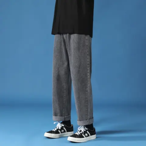 Jeans Men's Baggy Straight Trousers