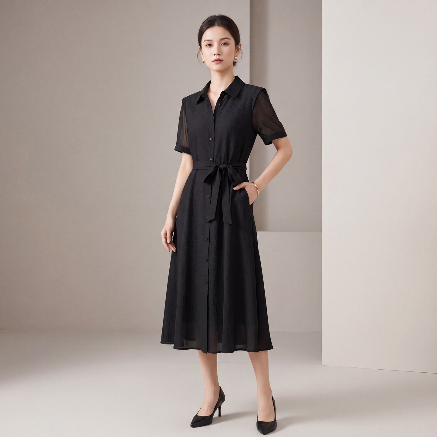 Jacquard Silk Dress For Women