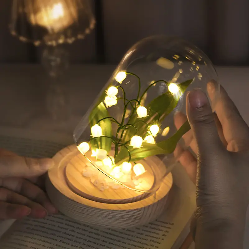 Lily Small Night Lamp Decorations Handicraft DIY Material